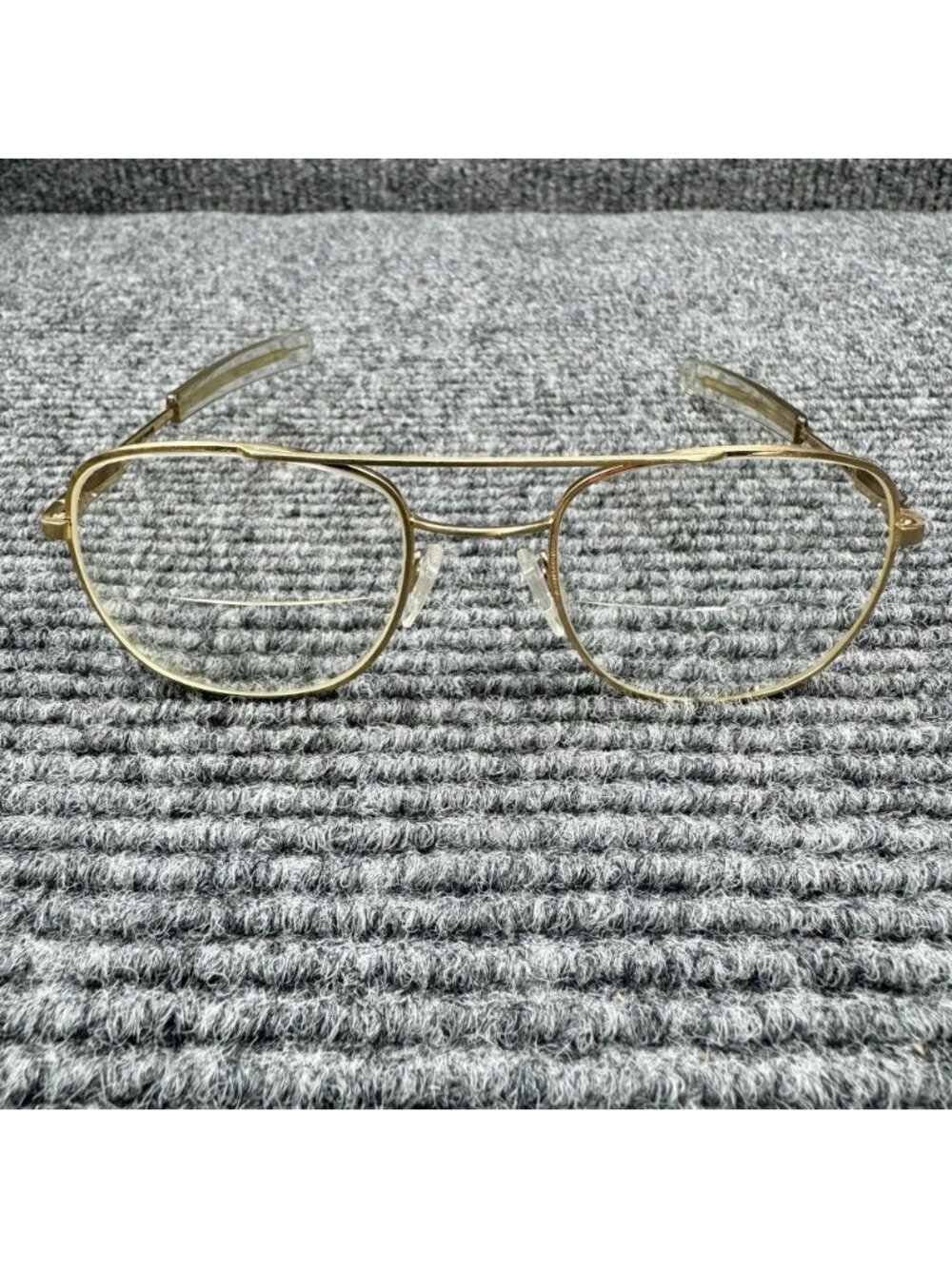 Randolph Eng RE FGN Gold Aviator Eye Sun Glasses FRAMES ONLY 52-20-140 USA Italy